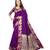 Purple Jari Border Pure Silk Saree With Blouse