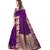 Purple Jari Border Pure Silk Saree With Blouse