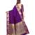 Purple Jari Border Pure Silk Saree With Blouse