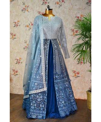 Gorgeous embroidered ombre lehenga 3