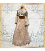 Gorgeous embroidered off shoulder designer lehenga