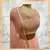 Embroidered blouse with peach lehenga
