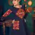 Blue embroidered georgette EVENING LONG GOWN