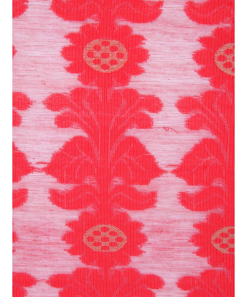 Pinkloom Women'S White Hand Woven Jamdani-Sarees Without Blouse