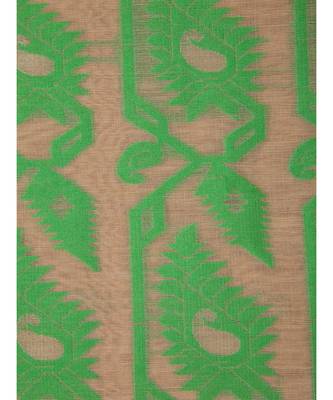 Pinkloom Women'S Beige Hand Woven Jamdani-Sarees Without Blouse 4