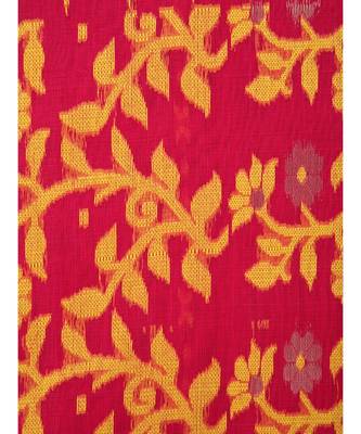 Pinkloom Women'S Red Hand Woven Jamdani-Sarees Without Blouse 4