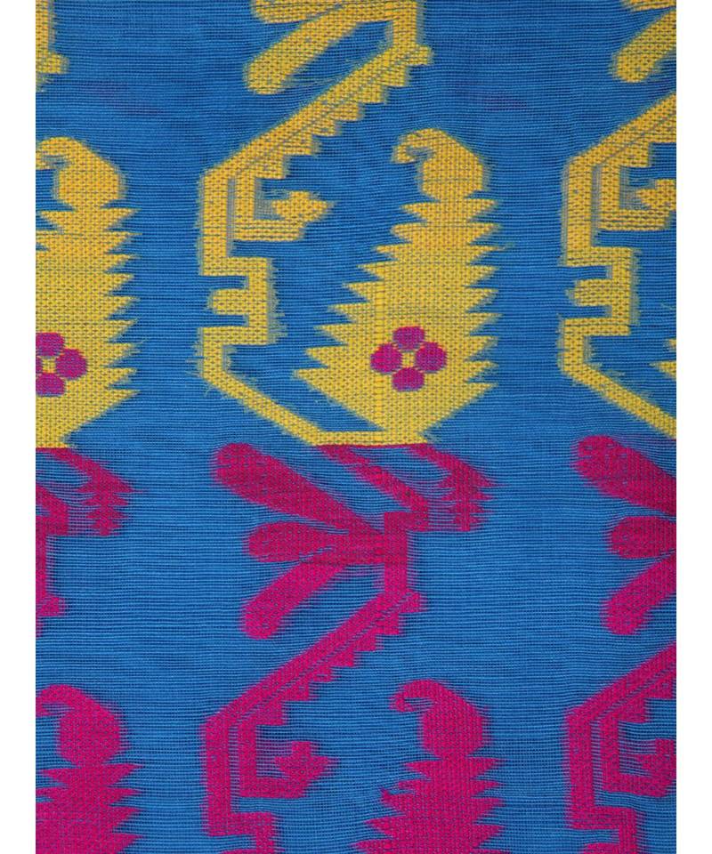 Pinkloom Women'S Blue Hand Woven Jamdani-Sarees Without Blouse