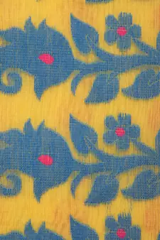 Pinkloom Women'S Yellow Hand Woven Jamdani-Sarees Without Blouse
