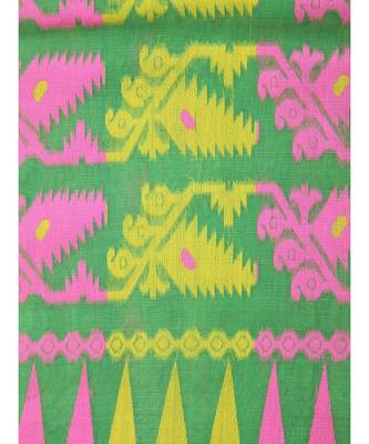 Pinkloom Women'S Green Hand Woven Jamdani-Sarees Without Blouse 4