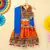 Banjara India Kutchi Emboidered Blue Girls Chaniya Choli with Dupatta (CC-POP) - Orange