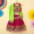 Banjara India Kutchi Emboidered Green Girls Chaniya Choli with Dupatta (CC-POP) - Pink
