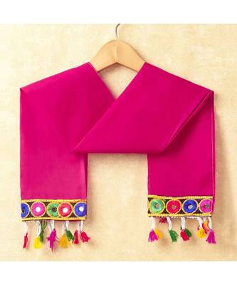 Banjara India Kutchi Emboidered Pink Girls Chaniya Choli with Dupatta (CC-DROP) - BLUE 3