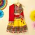 Banjara India Kutchi Emboidered White Girls Chaniya Choli with Dupatta (CC-DROP) - YELLOW