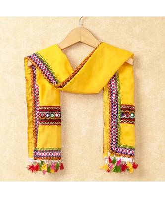 Banjara India Kutchi Emboidered Red Girls Chaniya Choli with Dupatta (CC-WAVE) - Red 2