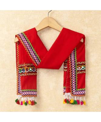 Banjara India Kutchi Emboidered Yellow Girls Chaniya Choli with Dupatta (CC-WAVE) - YELLOW 2