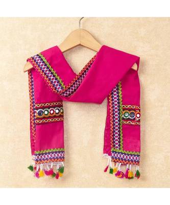 Banjara India Kutchi Emboidered White Girls Chaniya Choli with Dupatta (CC-RING) - WHITE 5