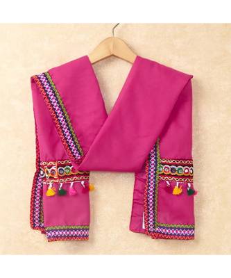 Banjara India Kutchi Emboidered Blue Girls Chaniya Choli with Dupatta (CC-RING) - Blue 3