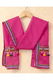 Banjara India Kutchi Emboidered Blue Girls Chaniya Choli with Dupatta (CC-RING) - Blue