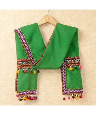 Banjara India Kutchi Emboidered Orange Girls Chaniya Choli with Dupatta (CC-RING) - ORANGE 6