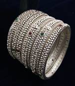 Silver bangles-and-bracelets