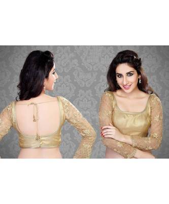 Full Sleeve Embroidered Saree Designer Blouse.  1