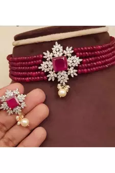 Red necklaces