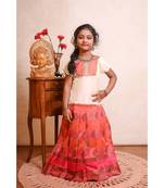 Shivangi Kids Golden Tulip Pattu Pavadai | Lehenga !!!- AM63PE