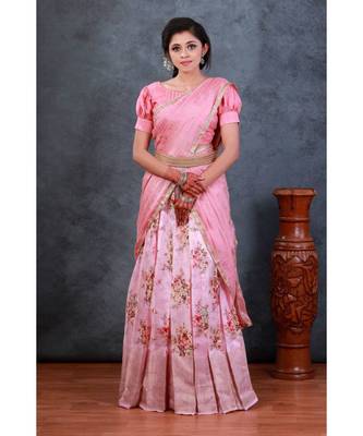 Shivangi Chanderi Digital Print  Langa Voni  1