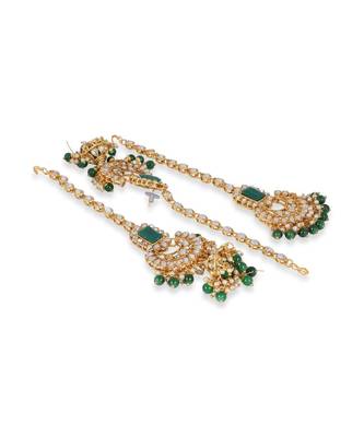 Green Kundan Choker Neckalce Jewellery set 2