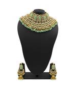 Mint Kundan Choker Neckalce Jewellery set