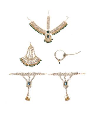 Green Kundan Bridal Jewellery Neckalce set 2