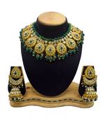 Green Kundan Gold Plated Choker Necklace set