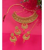 LCT Kundan Gold Plated Choker Necklace set
