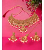 LCT Kundan Gold Plated Choker Necklace set