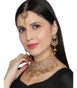 LCT Kundan Gold Plated Choker Necklace set