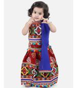 maroon Cotton printed  chaniya choli & dupatta