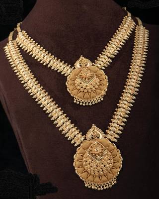 Gold agate necklaces 1