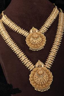 Gold agate necklaces