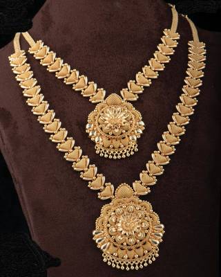 Gold agate necklaces 1