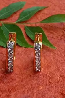 Gold earrings