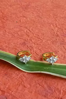 Gold earrings
