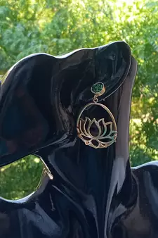 Gold earrings