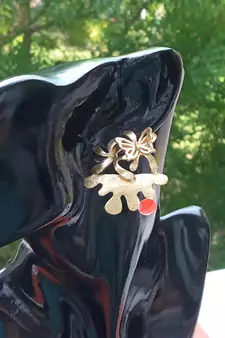 Gold earrings