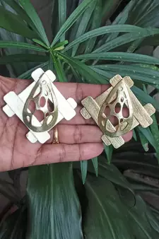 Gold earrings