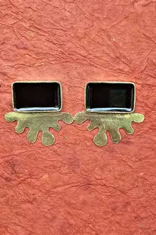 Gold earrings