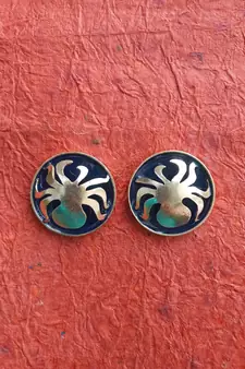 Gold earrings