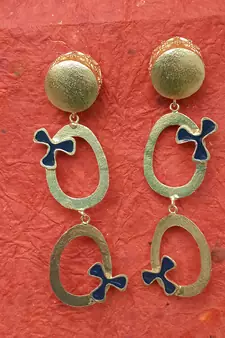Gold earrings