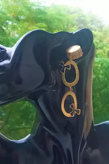 Gold earrings