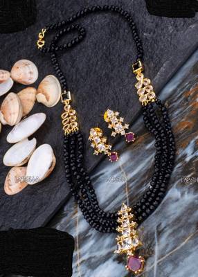 Black agate necklaces 1