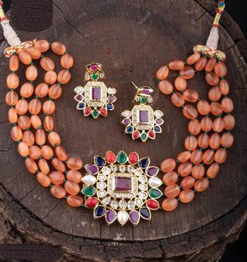 Multicolor agate necklaces 1